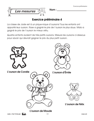 Les mesures années du primaire