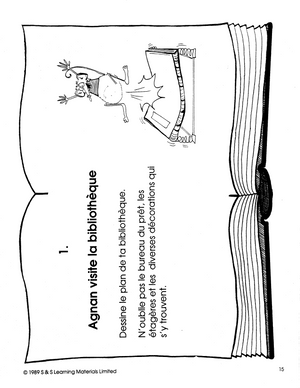 Agnan a la Bibliotheque 4e à 6e année