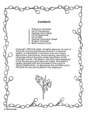 A Spring Celebration: Explore the world of spring! Grades 2-3