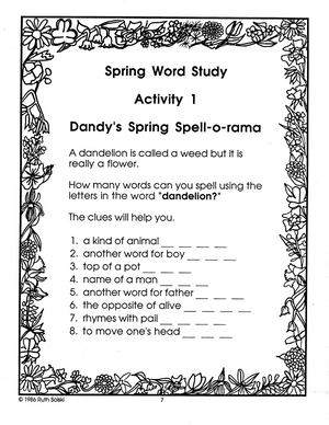 A Spring Celebration: Explore the world of spring! Grades 2-3