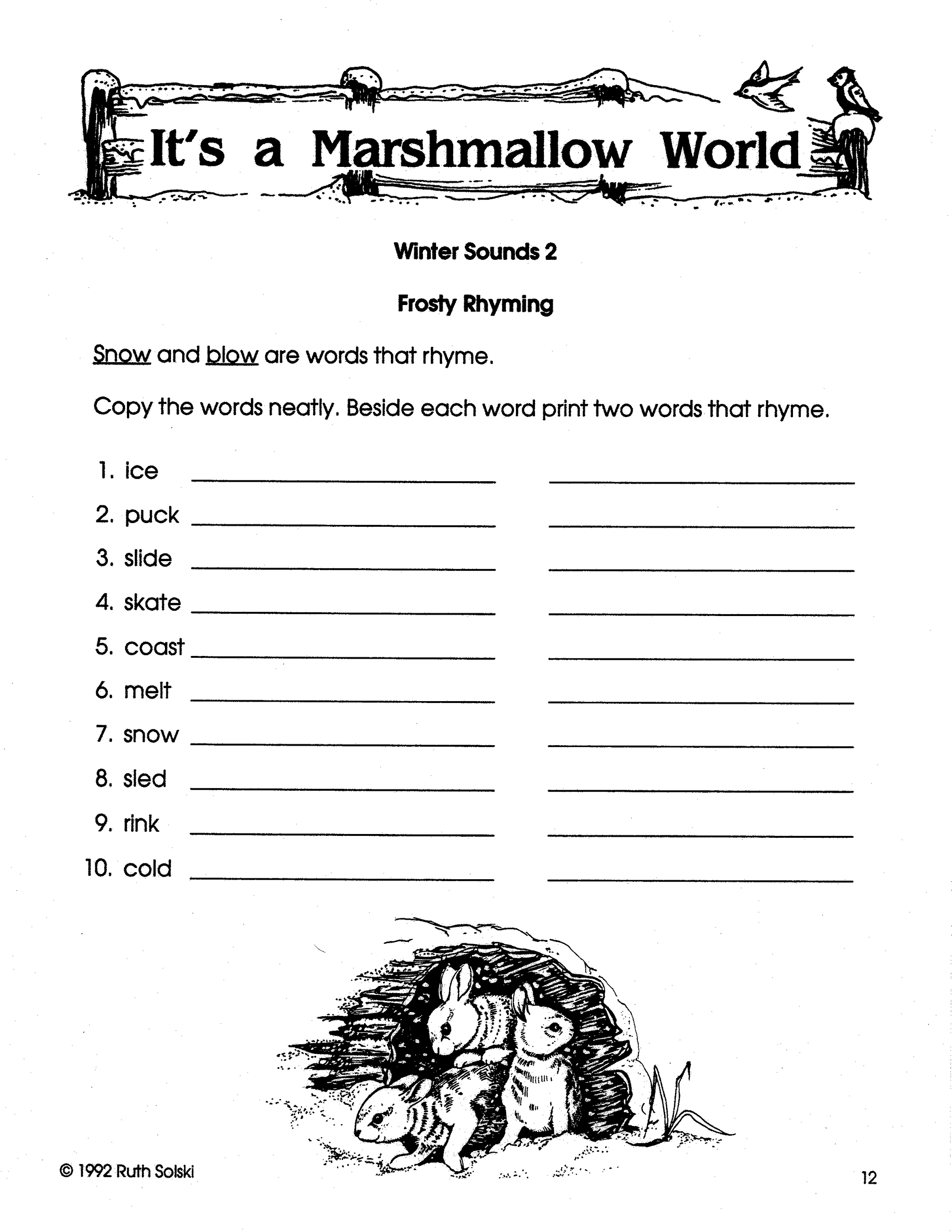 It's a Marshmallow World Grade 3