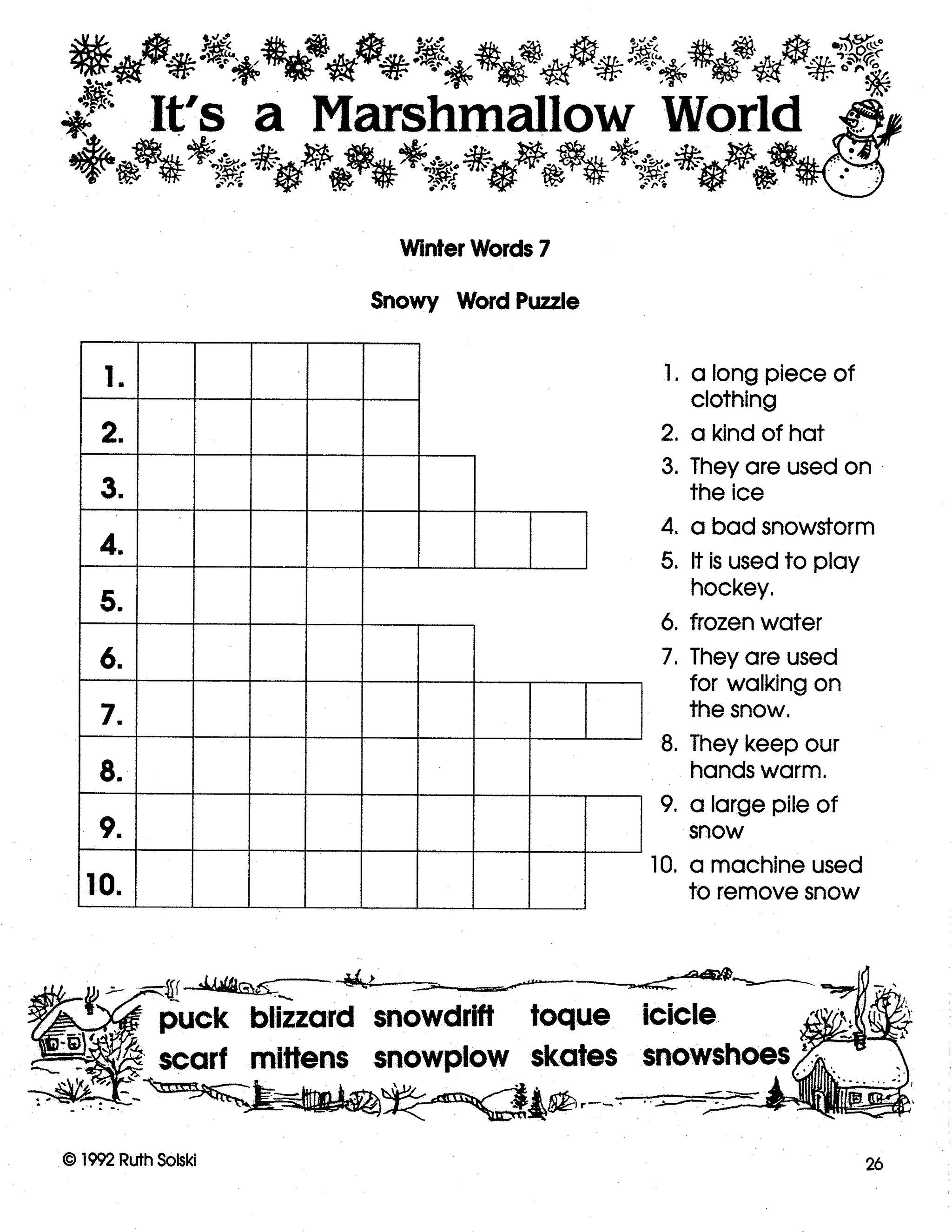 It's a Marshmallow World Grade 3