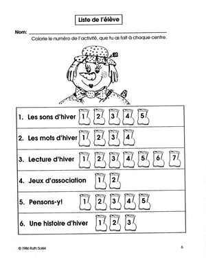 Les merveilles de l'hiver 2e à 3e année