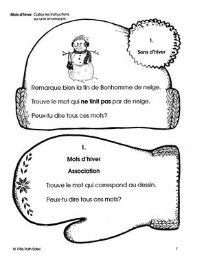 Les merveilles de l'hiver 2e à 3e année