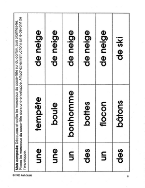 Les merveilles de l'hiver 2e à 3e année