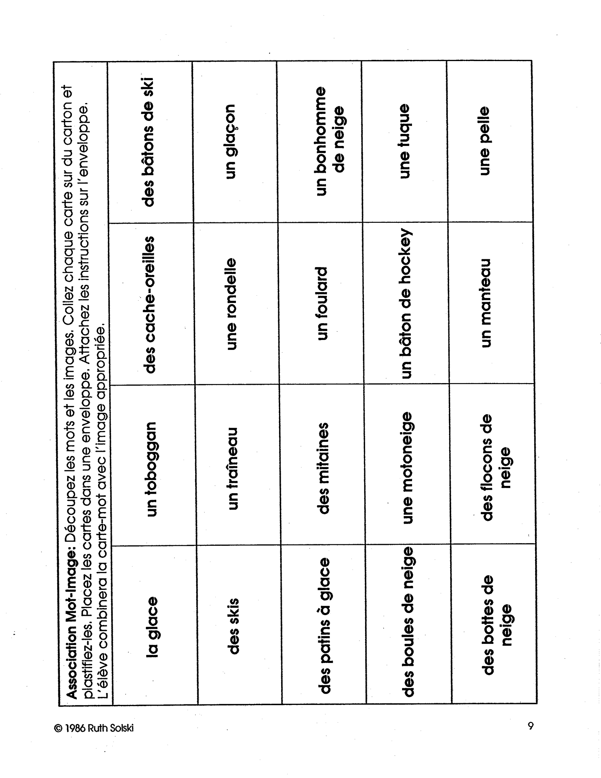 Les merveilles de l'hiver 2e à 3e année
