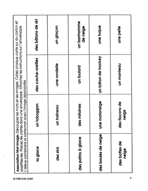 Les merveilles de l'hiver 2e à 3e année