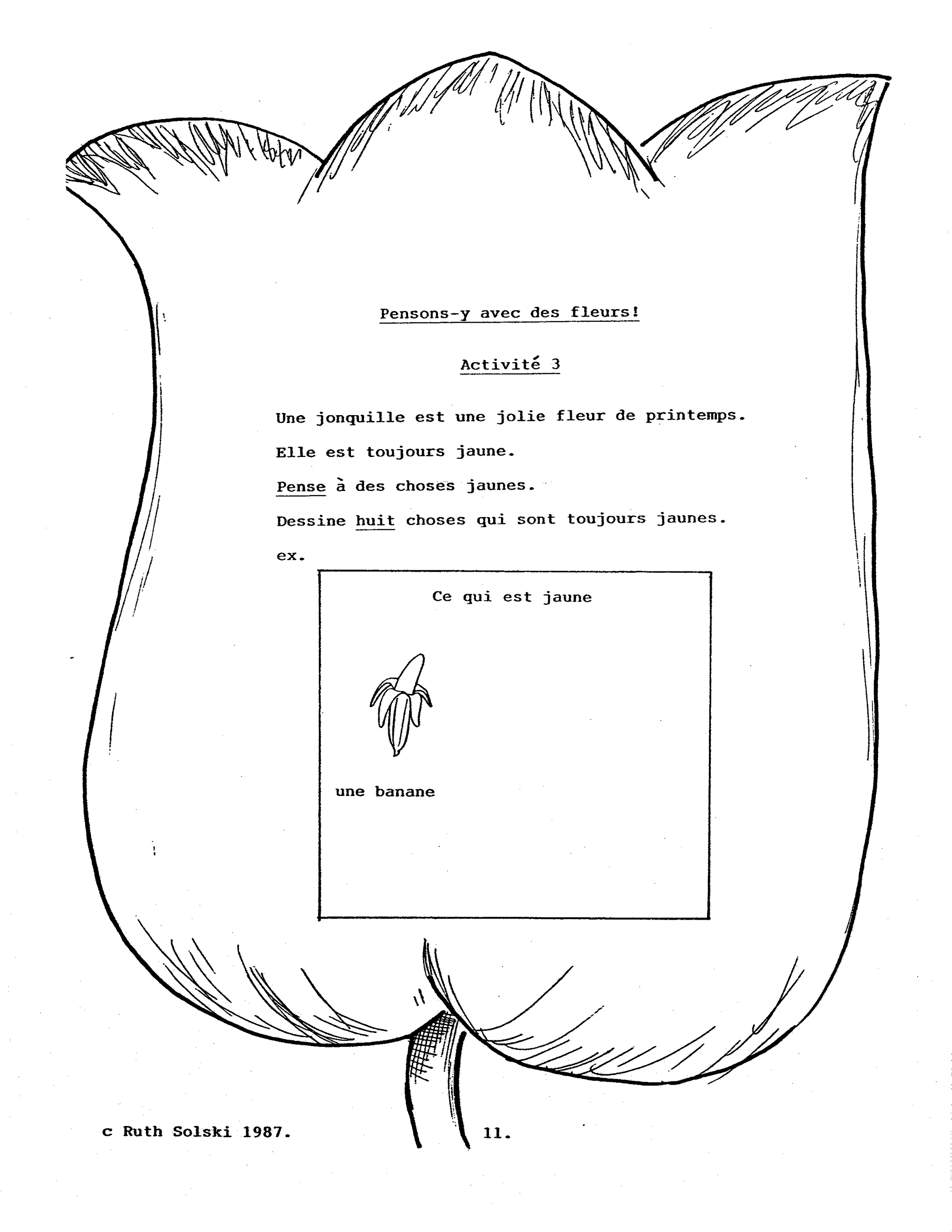 Le jardin au printemps 4e à 5e année