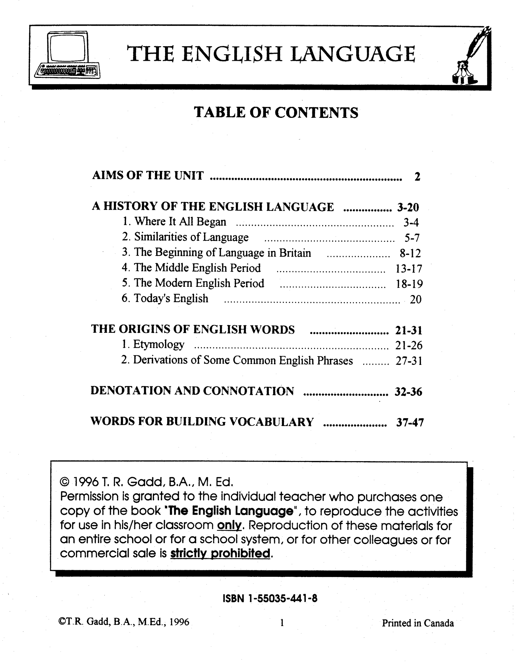 The English Language Grades 10-12