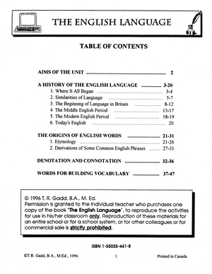 The English Language Grades 10-12