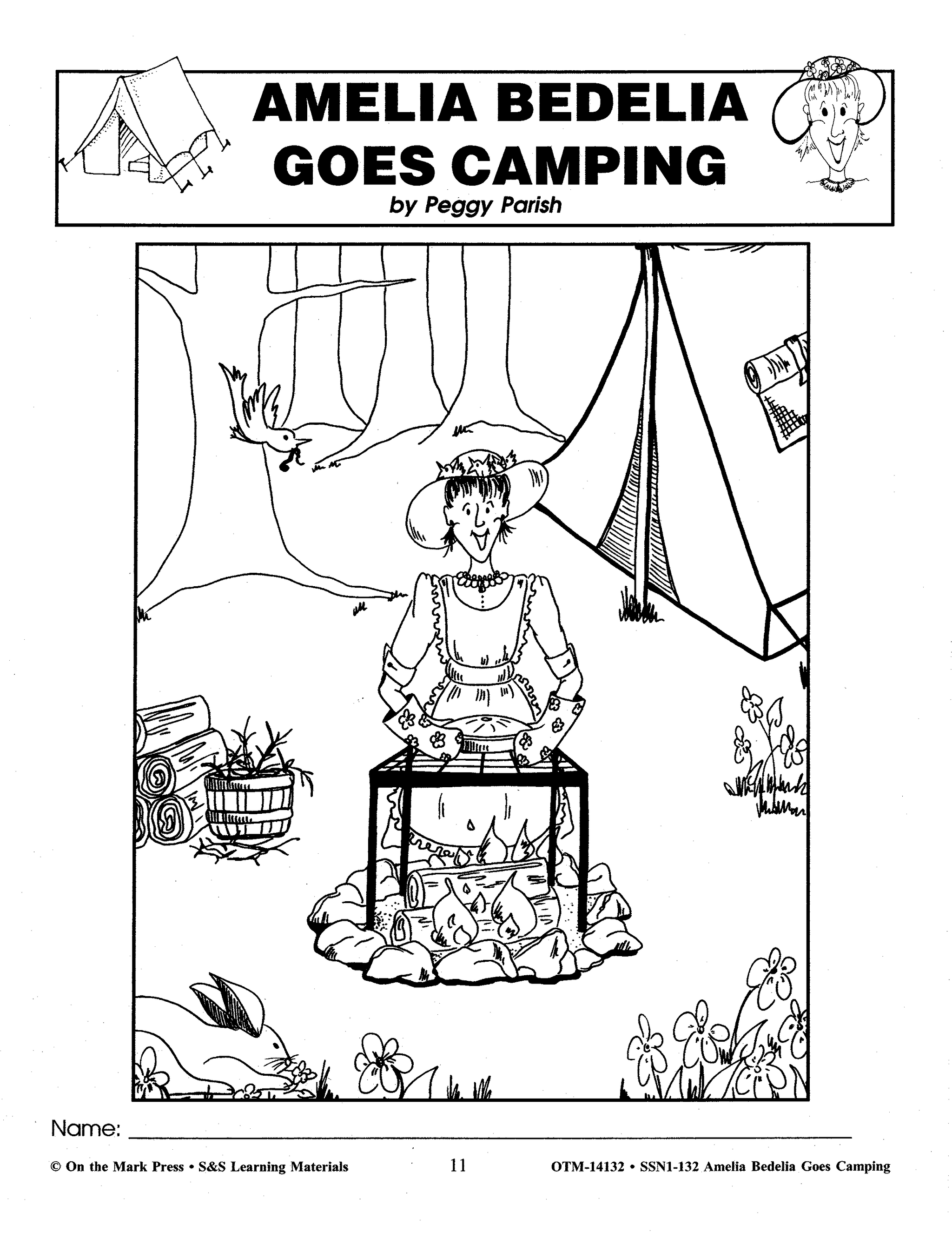 Amelia Bedelia Goes Camping: Lit Link/Novel Study Guide Gr. 1-3