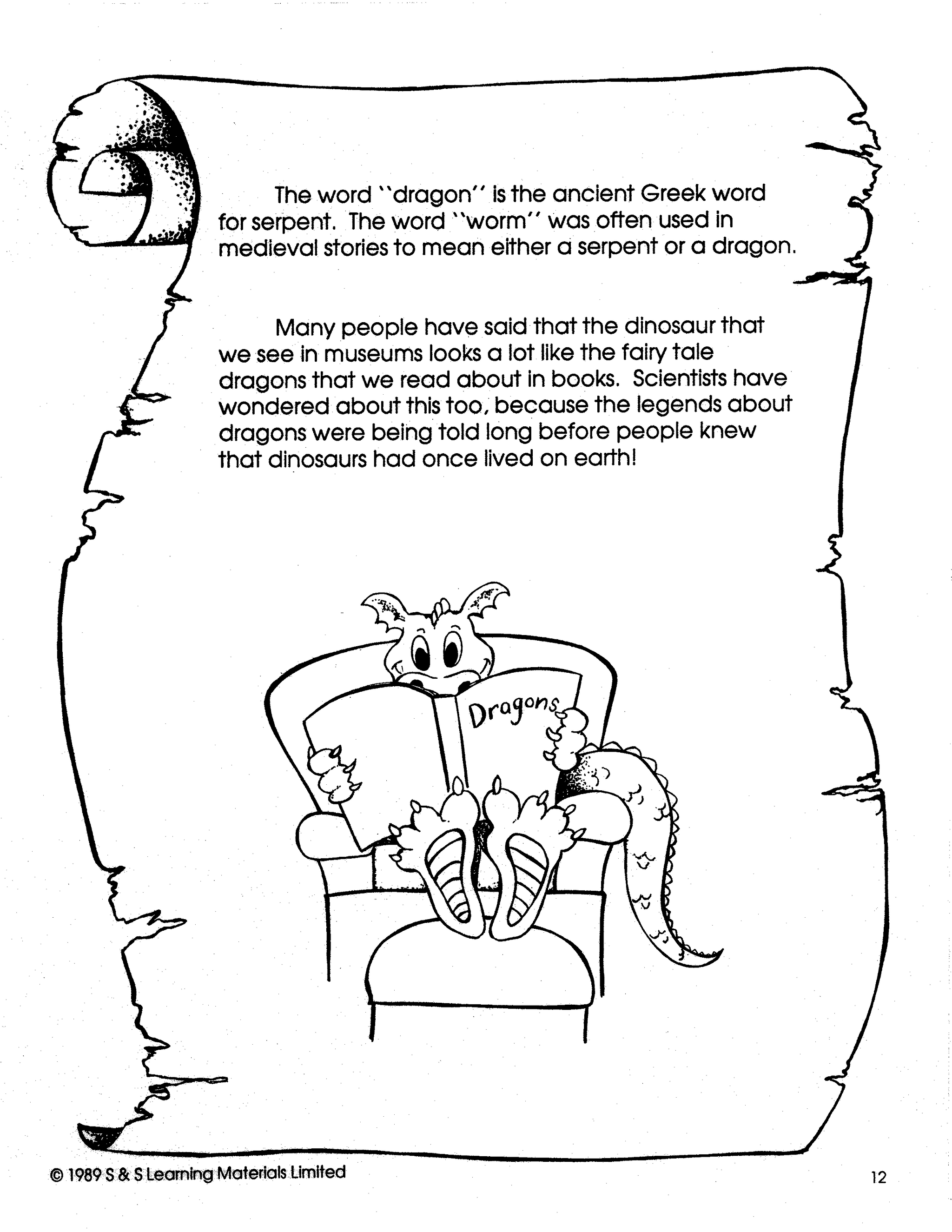 All About Dragons Gr. 3-6