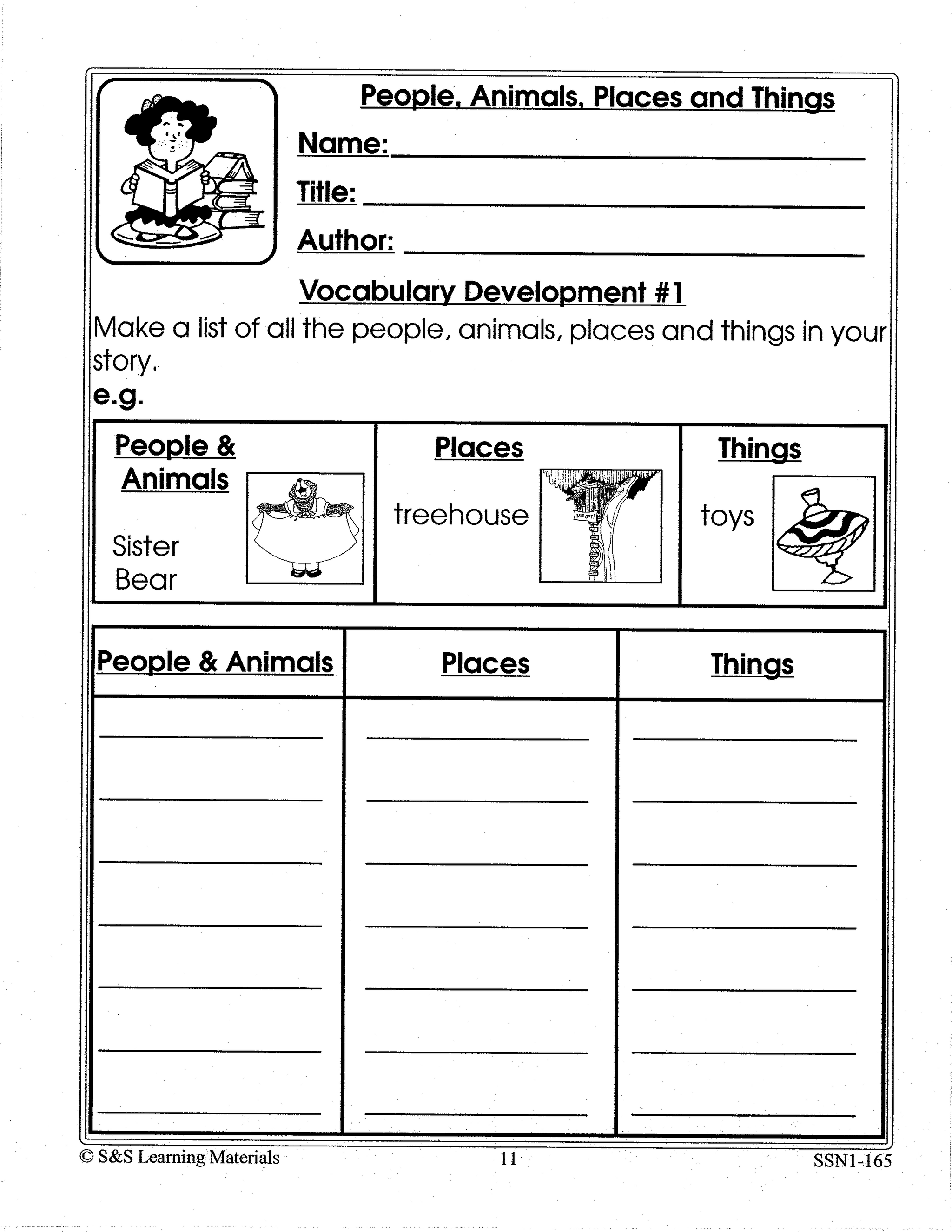 Reading Response Forms Grades 1-3