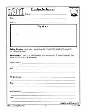Reading Response Forms Gr. 4-6