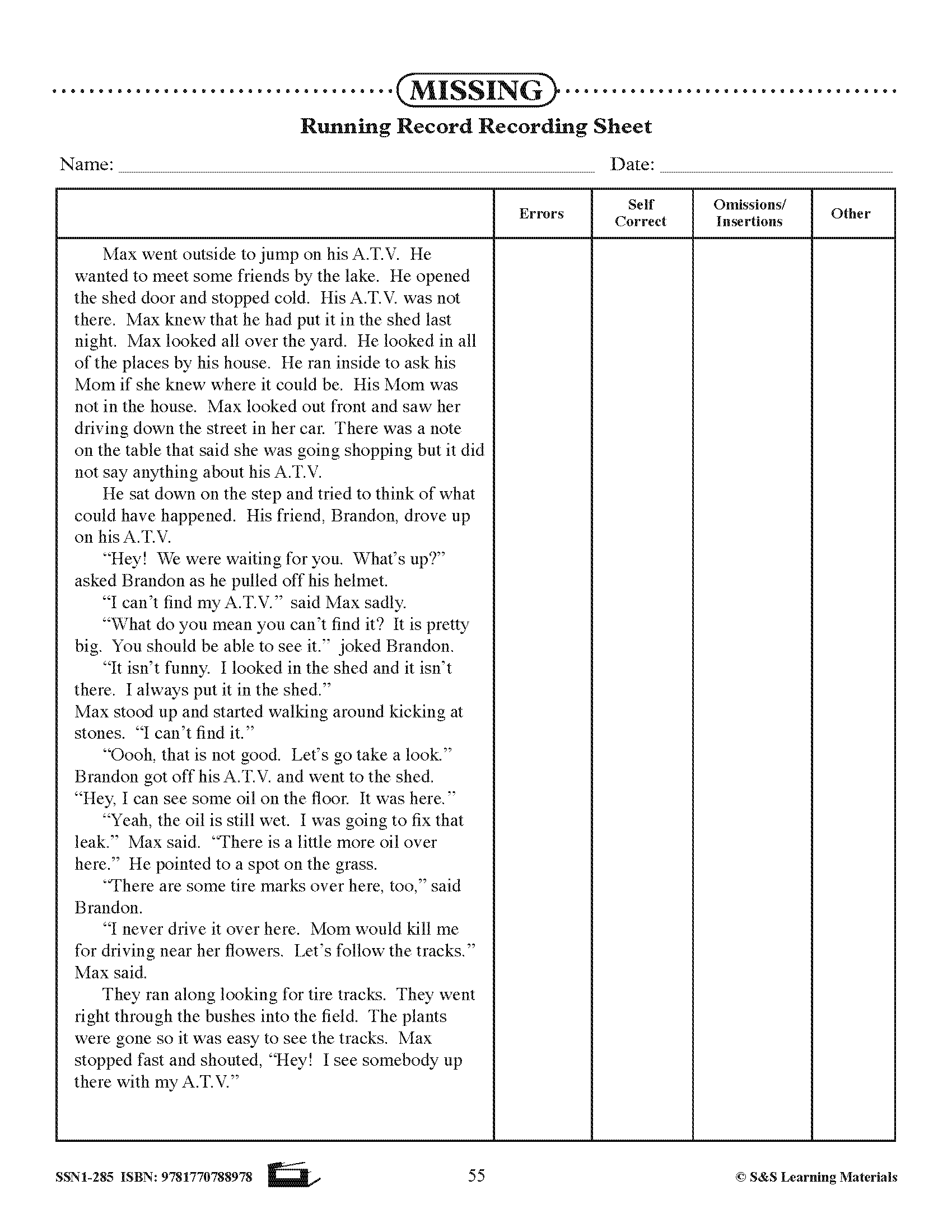 Just for Boys - High/Low Reading Comprehension Grades 4+, Reading Level 1.2 to 2.9