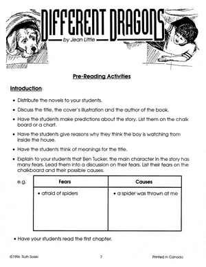 Different Dragons: Novel Study Guide Gr. 4-6