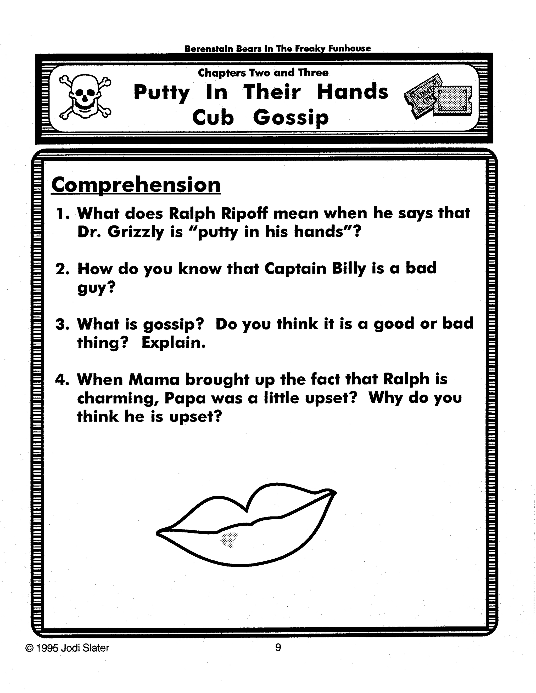 Berenstain Bears - In The Freaky House Novel Study Gr. 1-3