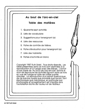 Au bout de l'arc-en-ciel année P-1e