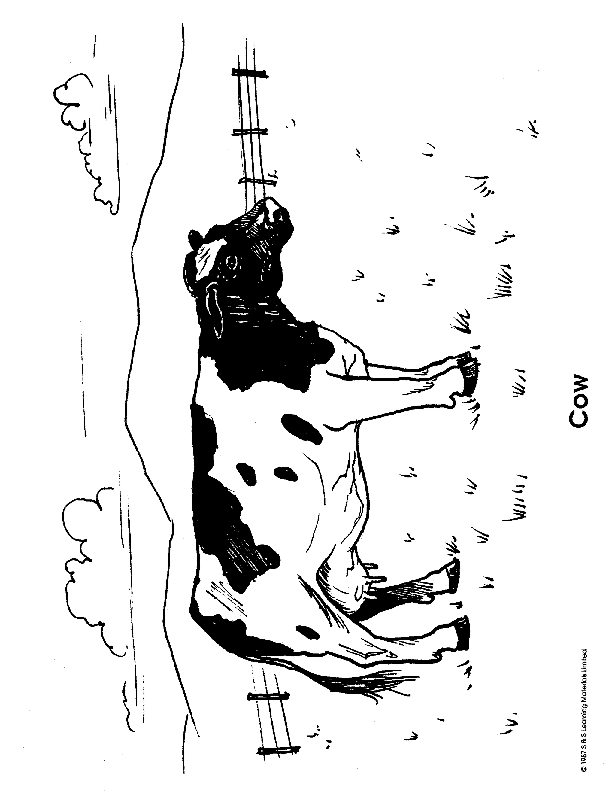 Farm Animals Black & White Picture Collection Grades K-8