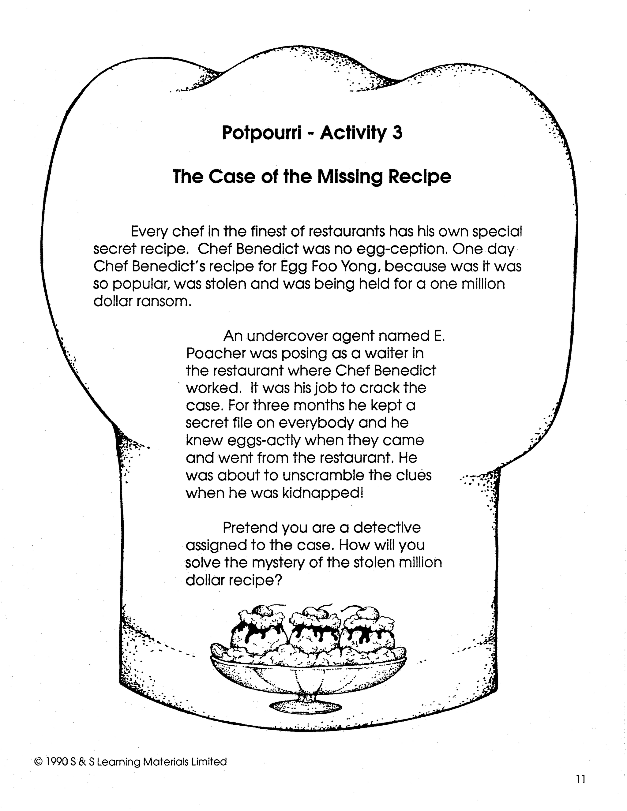 Creativity with Food Grades 4-8 - develope critical thinking and literacy skills