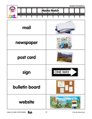 Media Literacy for Canadian Students Grades K to 1 - Understanding Media Forms and Texts