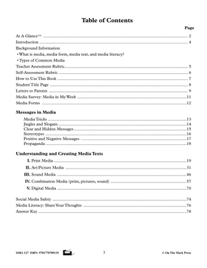 Media Literacy for Canadian Students Grades 4-6 - Understanding Media Texts and Messages