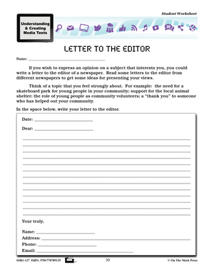 Media Literacy for Canadian Students Grades 4-6 - Understanding Media Texts and Messages