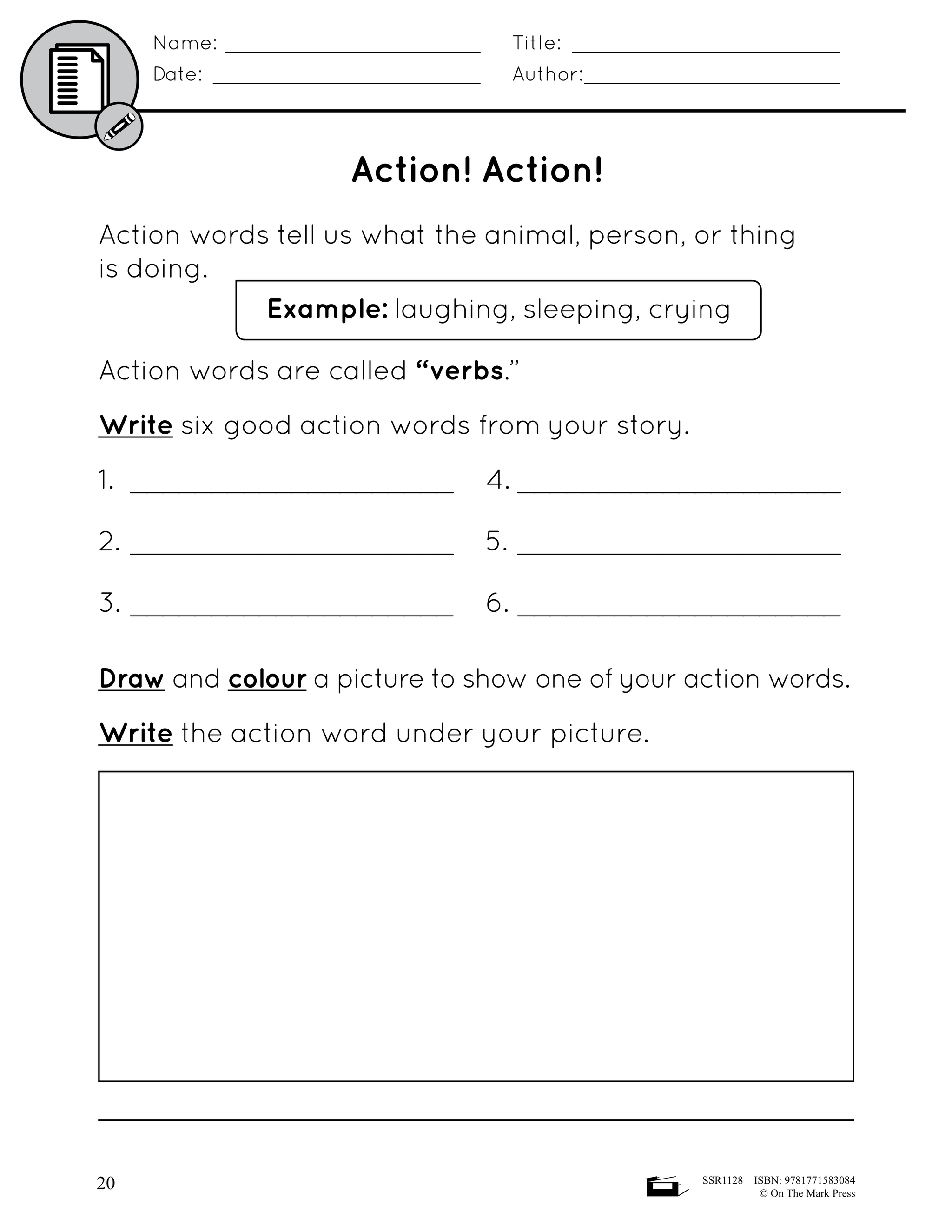 Canadian Book Reports for Beginners Grades 1-2