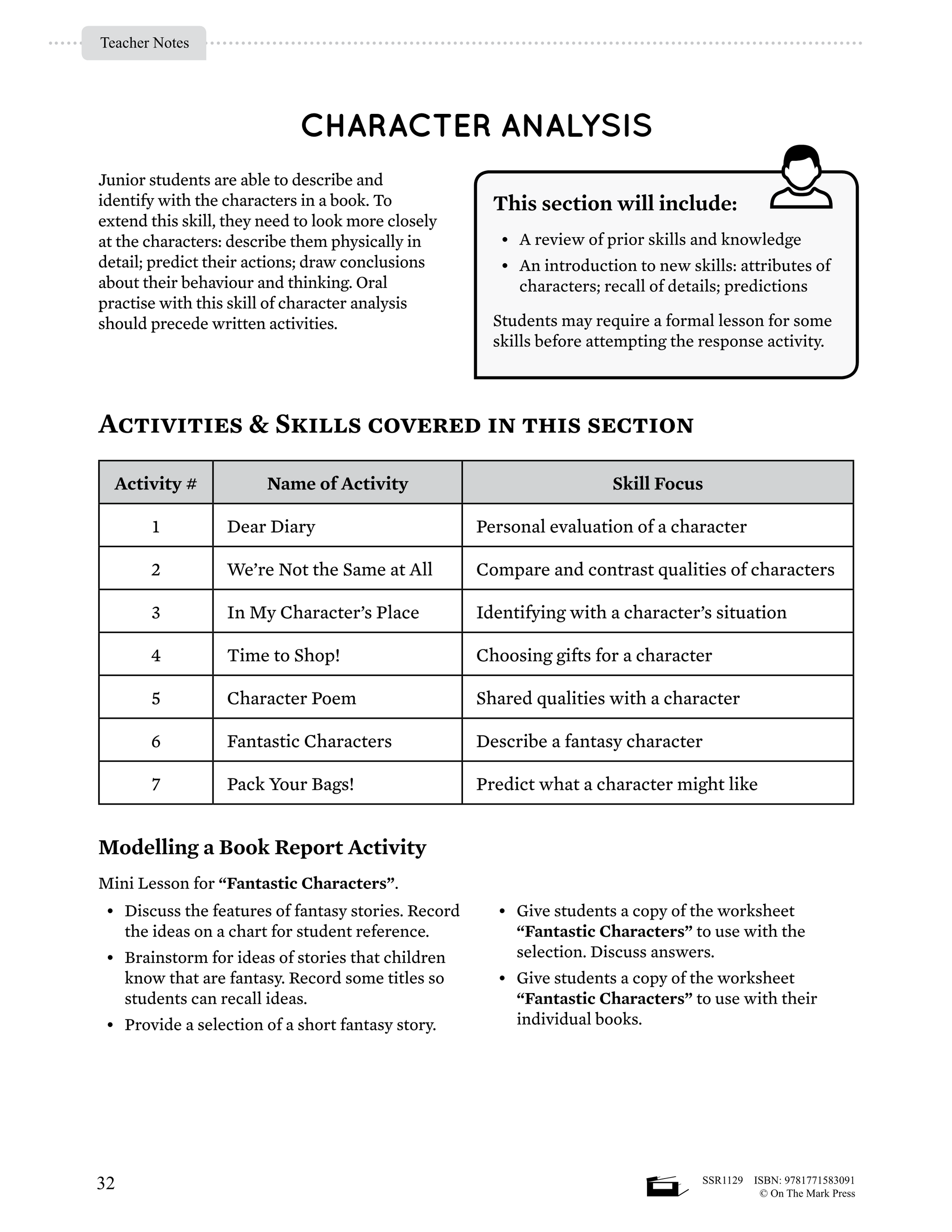 Canadian Moving Ahead with Book Reports Grades 3-4