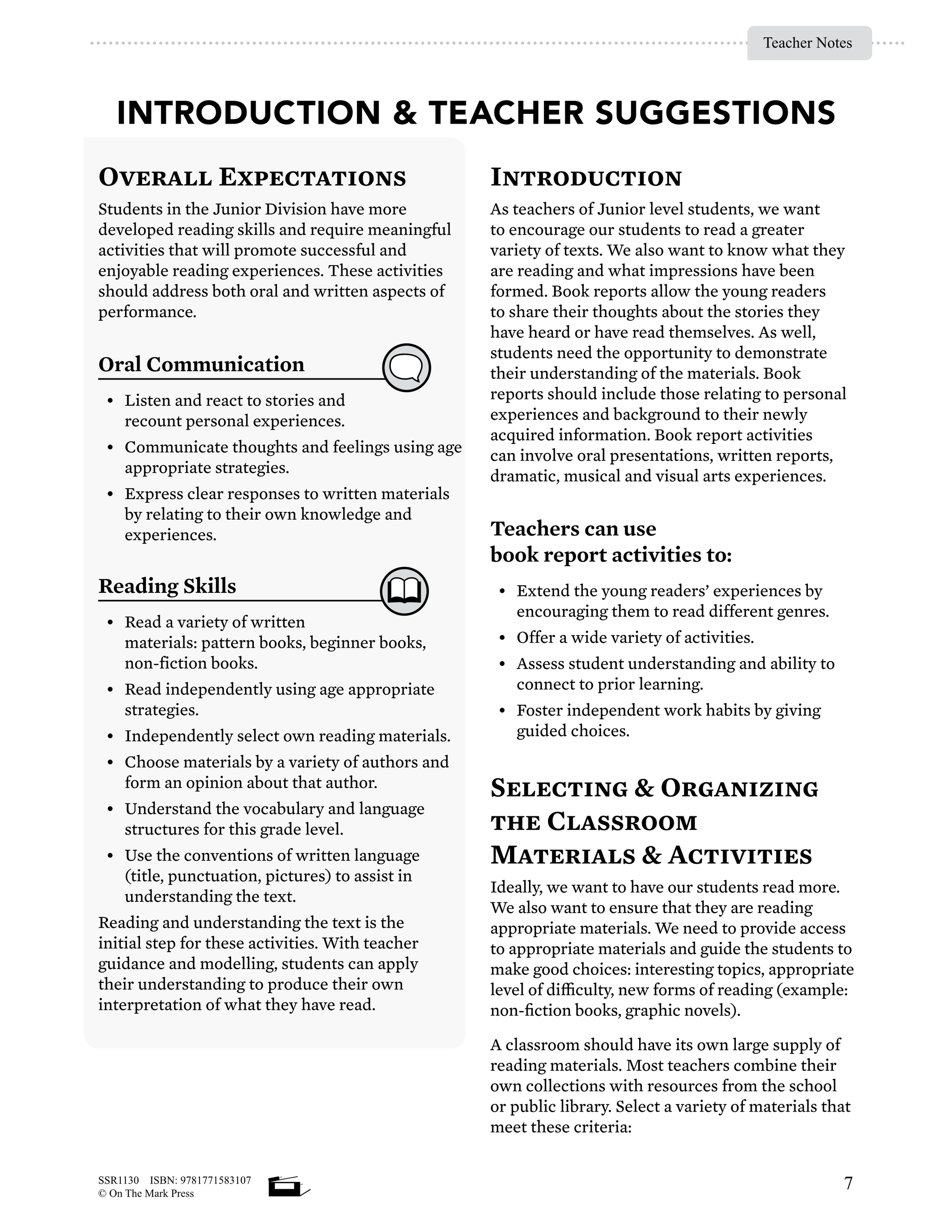 Canadian Ready to Go! Book Reports Grades 5-6