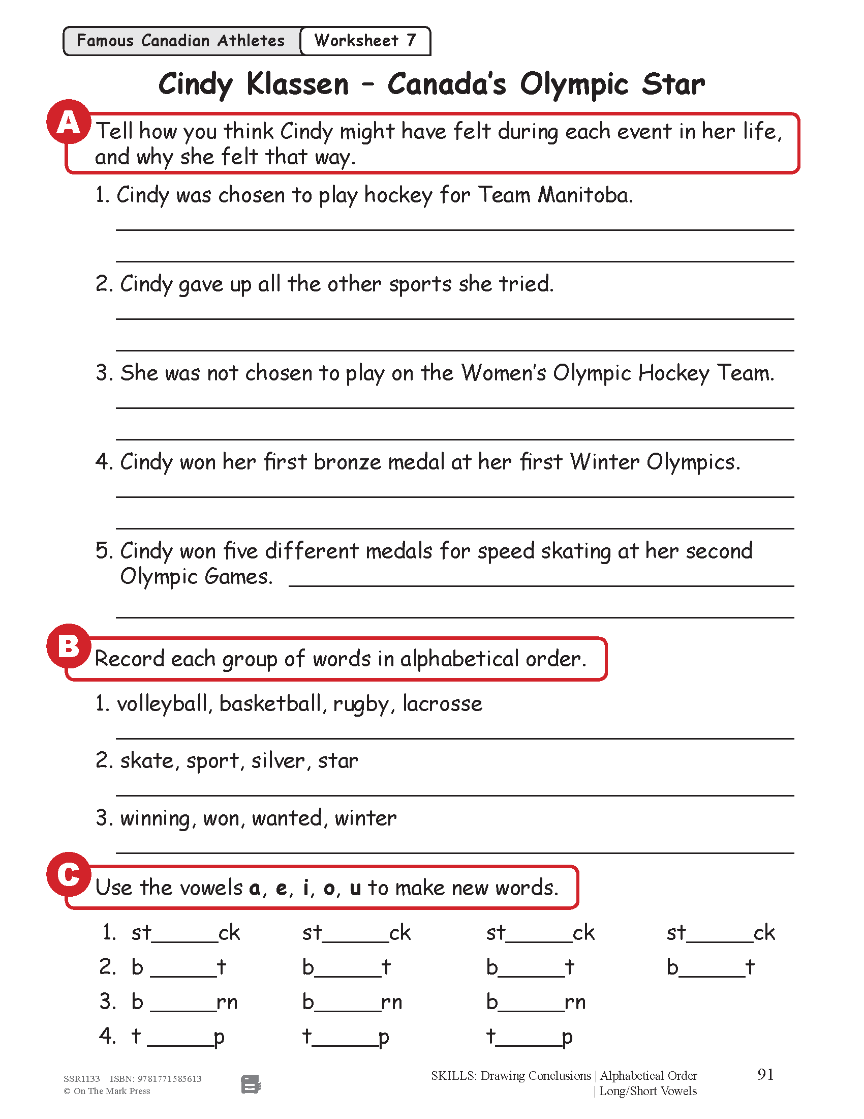 52 Weekly Nonfiction Stories About Canada Grades 2-3