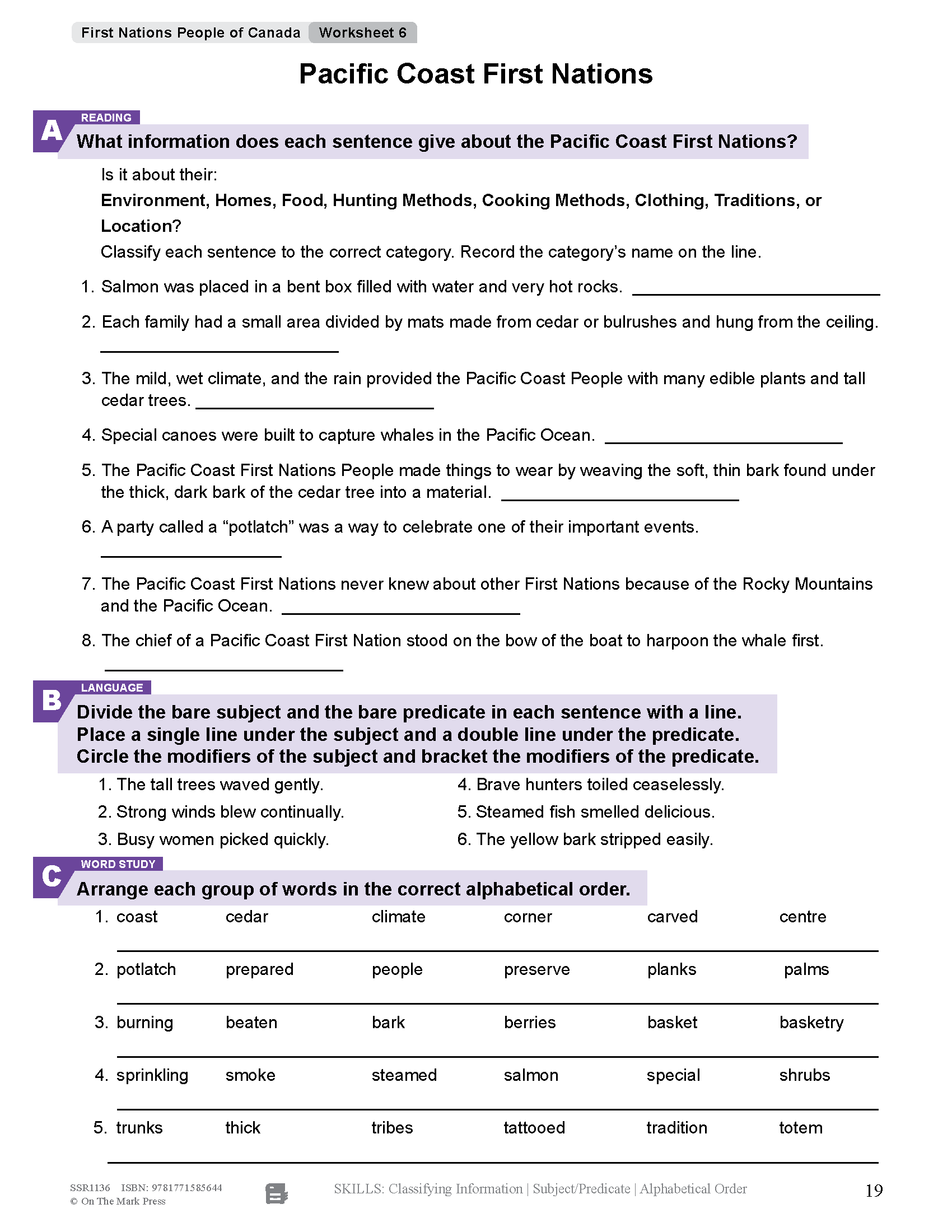 52 Weekly Nonfiction Stories About Canada Grades 5-6