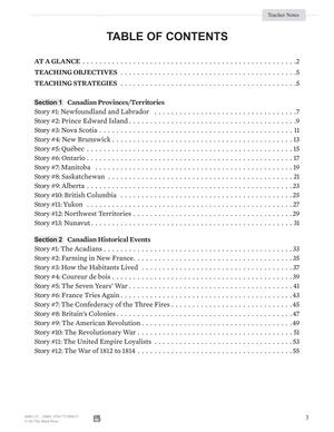 52 Weekly Nonfiction Stories About Canada Grades 6-7