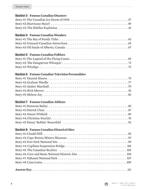 52 Weekly Nonfiction Stories About Canada Grades 6-7