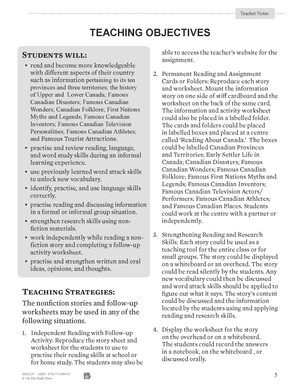 52 Weekly Nonfiction Stories About Canada Grades 6-7