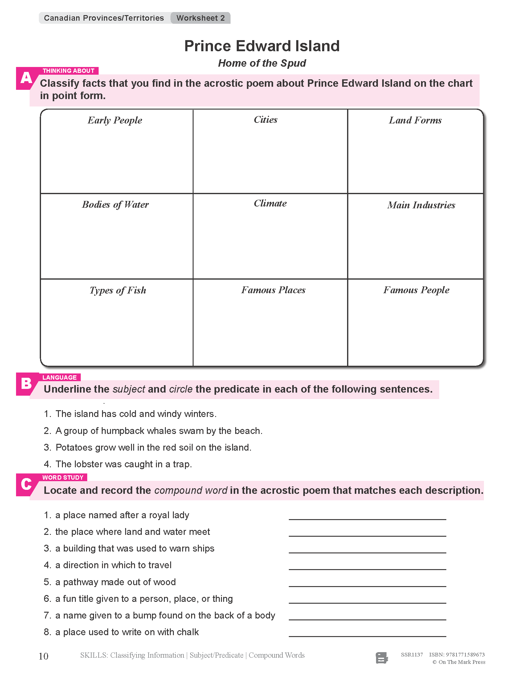 52 Weekly Nonfiction Stories About Canada Grades 6-7