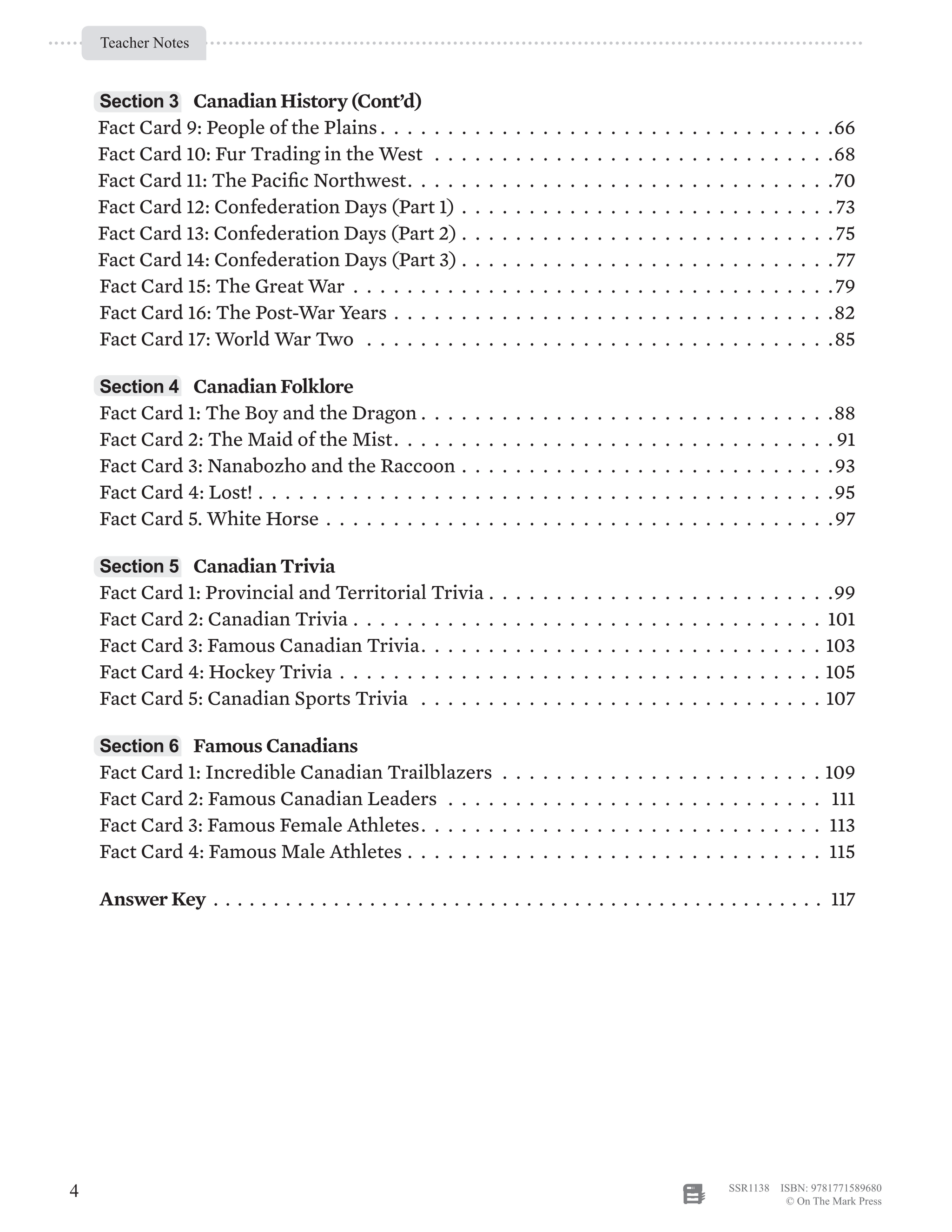 52 Weekly Nonfiction Stories About Canada Grades 7-8