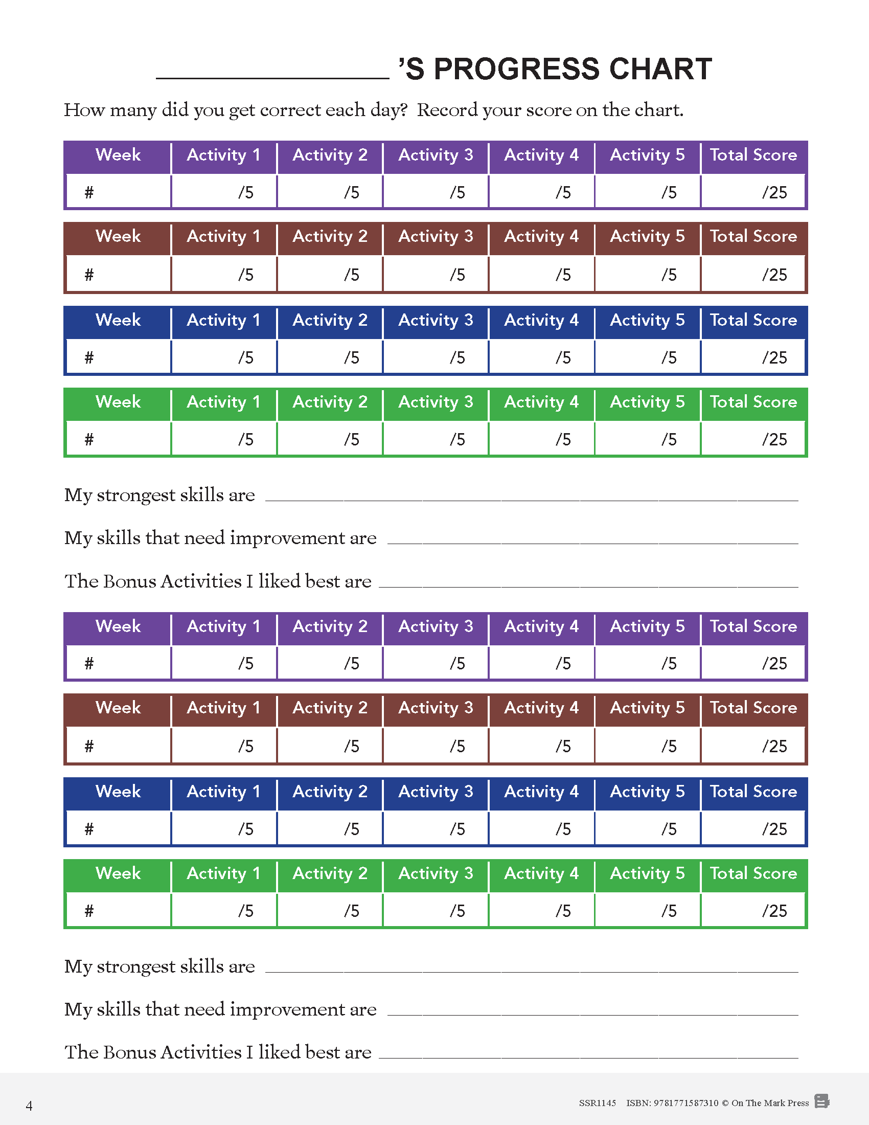 Canadian Daily Language Activities Grade 2