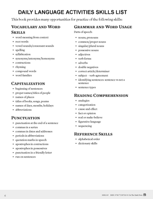 Canadian Daily Language Activities Grade 2