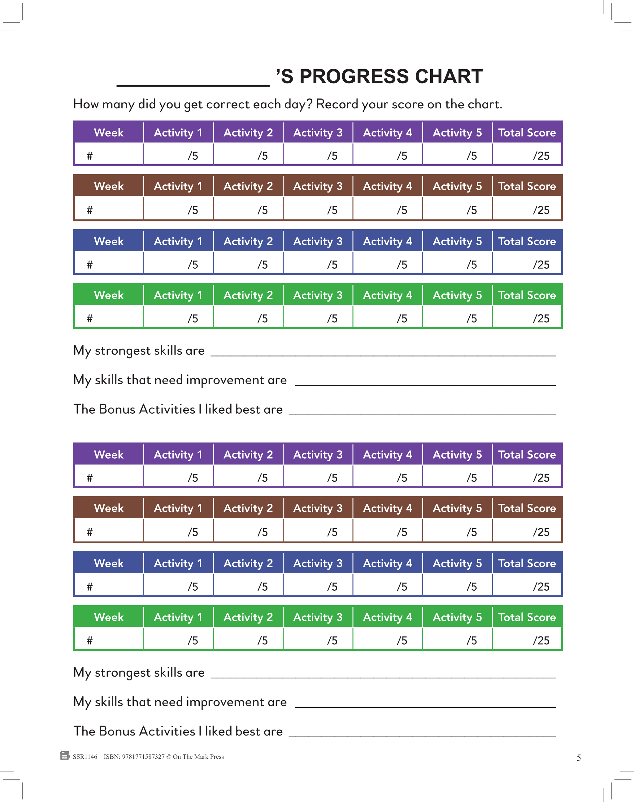 Canadian Daily Language Activities Grade 4