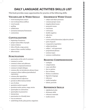 Canadian Daily Language Activities Grade 5
