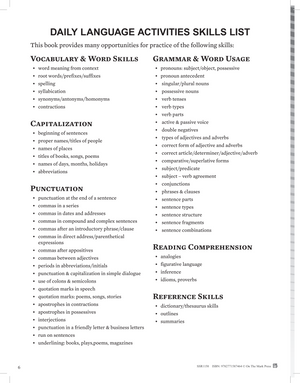 Canadian Daily Language Activities Grade 7