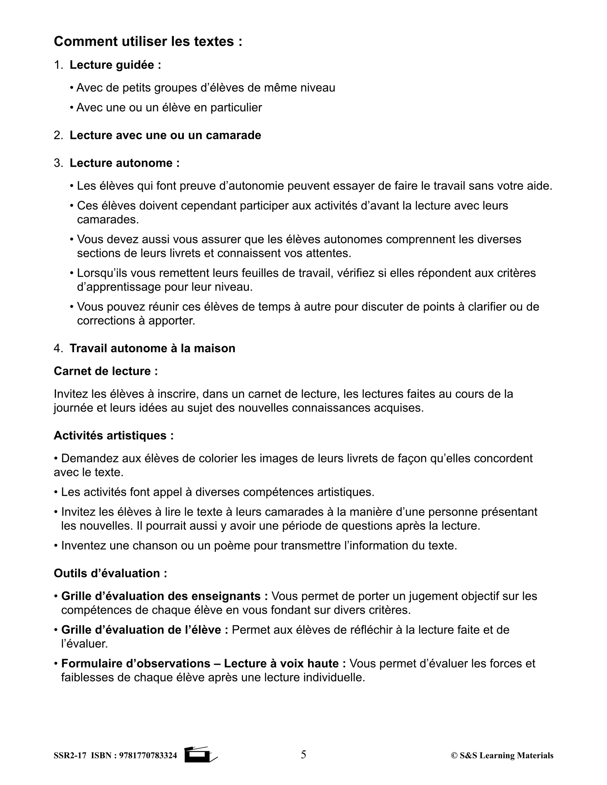 C'est un fait! Compréhension de textes informatifs 1e à 3e année