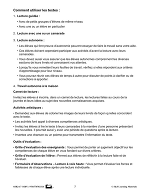 C'est un fait! Compréhension de textes informatifs 1e à 3e année