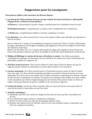 Compréhension de textes pour garçons 1e à 3e année