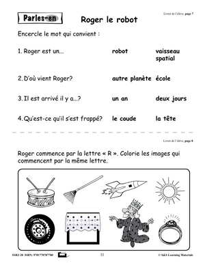Compréhension de textes pour garçons 1e à 3e année