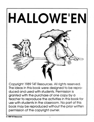 Halloween - An Integrated Theme Unit Grade 1