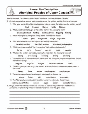 Aboriginal Peoples of Upper Canada Grades 2-4