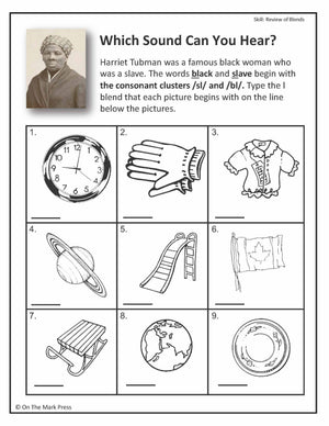 Black History Month Teacher Directed Activity Grades 1-3