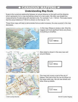 Canadian Mapping Skills Worksheets Grades 5-6